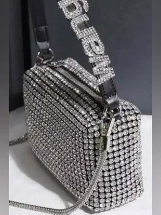 Alexander Wang Handbags - ALEXANDER WANG HEIRESS SILVER AND BLACK RHINESTONE BAG NEW
